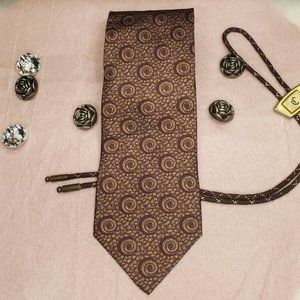 Vintage Valentino Cravatte hand made silk tie